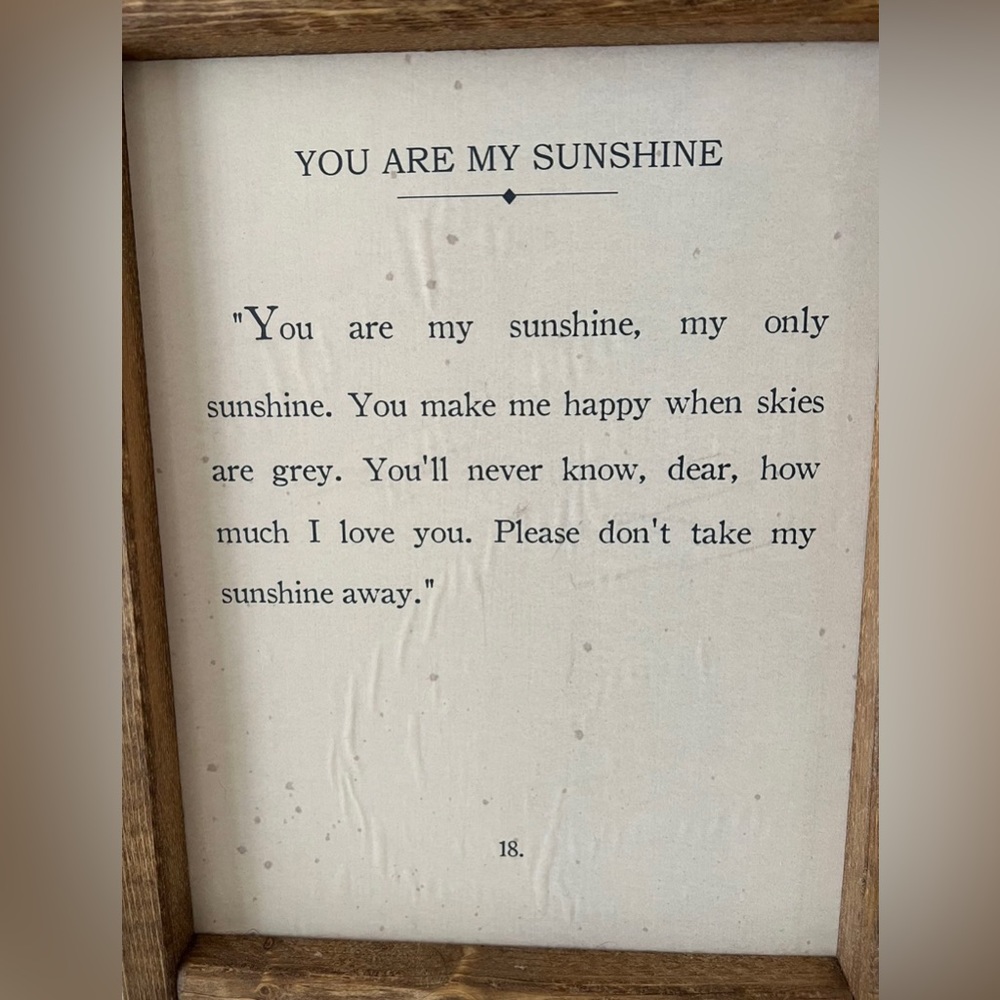 COPY - NEW Nursery / kids room decor “you are my sunshine”